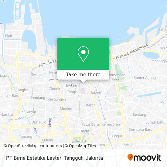 PT Bima Estetika Lestari Tangguh map