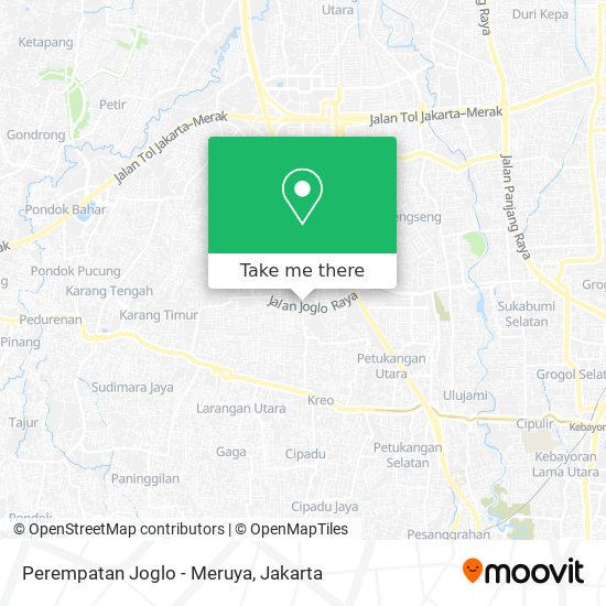 Perempatan Joglo - Meruya map