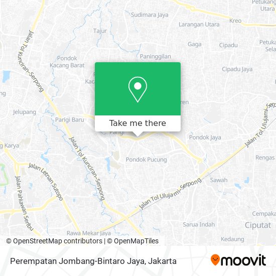 Perempatan Jombang-Bintaro Jaya map