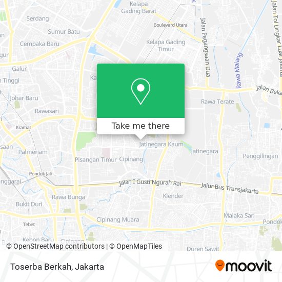 Toserba Berkah map