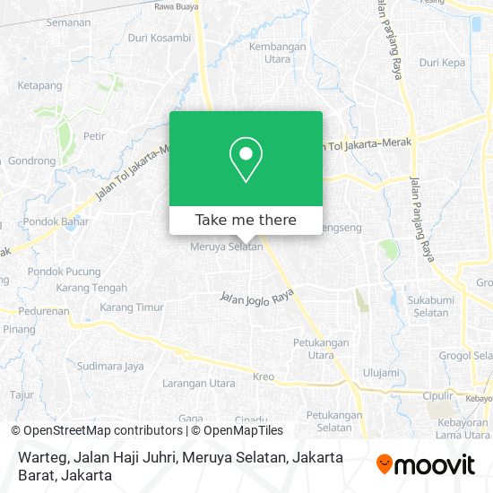 Warteg, Jalan Haji Juhri, Meruya Selatan, Jakarta Barat map