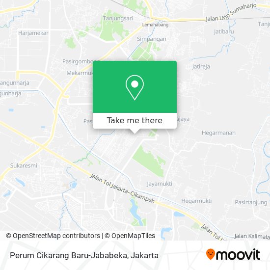Perum Cikarang Baru-Jababeka map