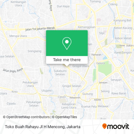 Toko Buah Rahayu Jl H Mencong map