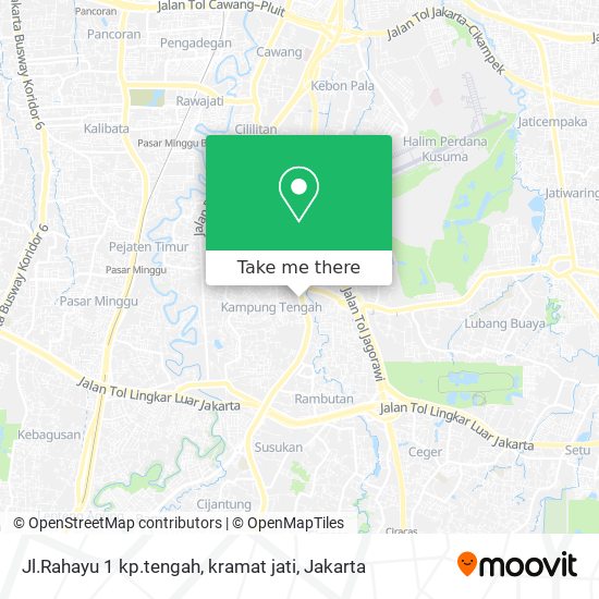 Jl.Rahayu 1 kp.tengah, kramat jati map