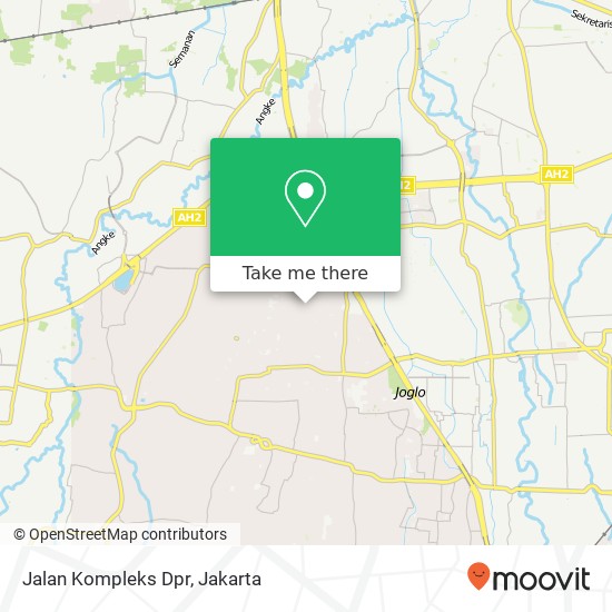 Jalan Kompleks Dpr map