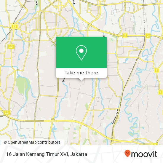 16 Jalan Kemang Timur XVI map