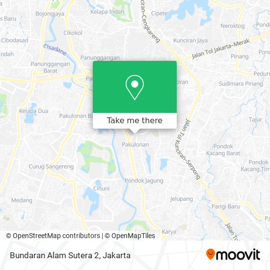 Bundaran Alam Sutera 2 map