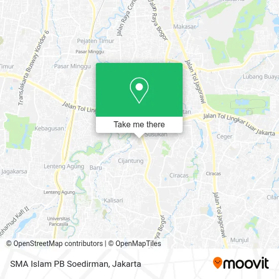 SMA Islam PB Soedirman map