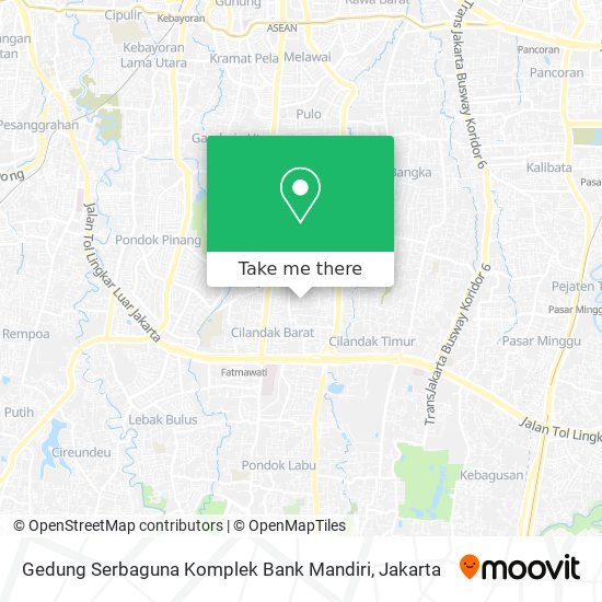 Gedung Serbaguna Komplek Bank Mandiri map