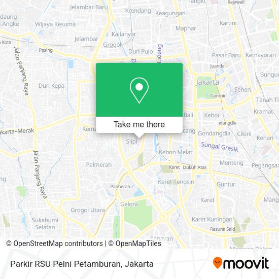 Parkir RSU Pelni Petamburan map