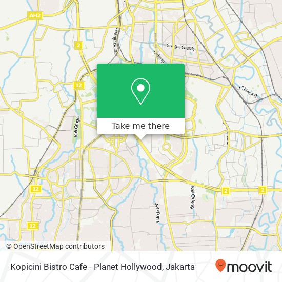 Kopicini Bistro Cafe - Planet Hollywood map