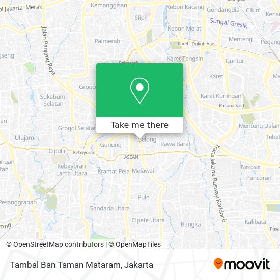 Tambal Ban Taman Mataram map