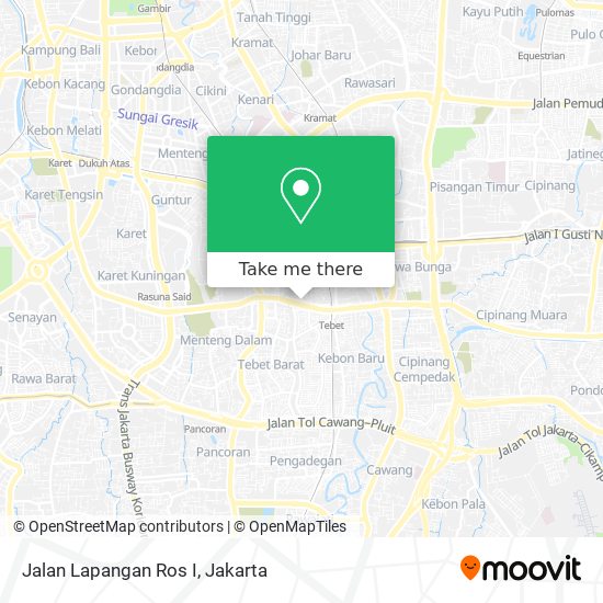 Jalan Lapangan Ros I map