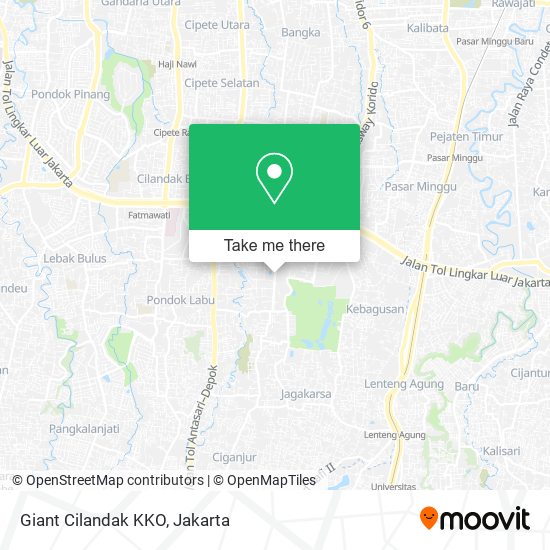 Giant Cilandak KKO map