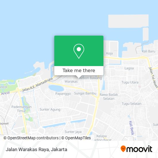 Jalan Warakas Raya map