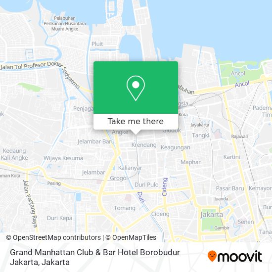 Grand Manhattan Club & Bar Hotel Borobudur Jakarta map