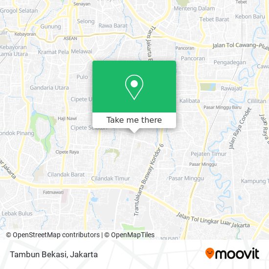 Tambun Bekasi map