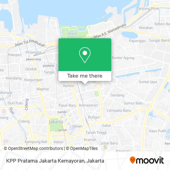 KPP Pratama Jakarta Kemayoran map