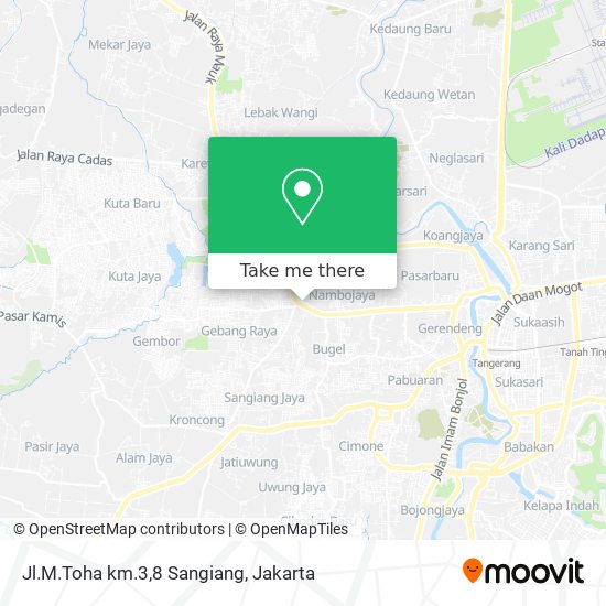 Jl.M.Toha km.3,8 Sangiang map