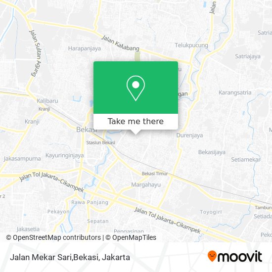 Jalan Mekar Sari,Bekasi map