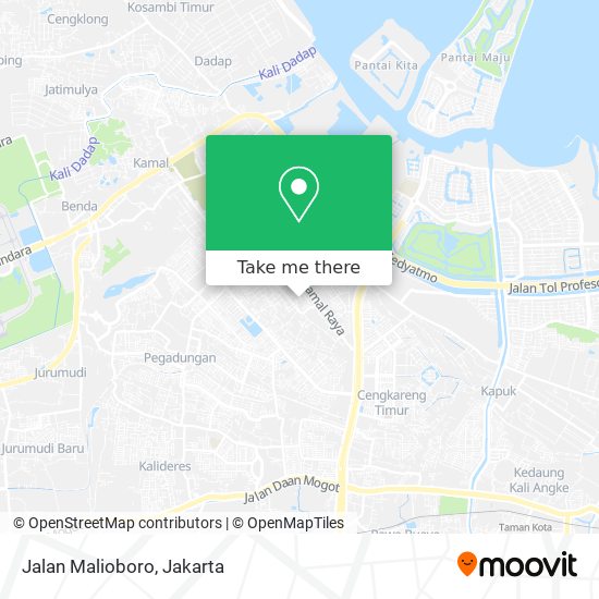 Jalan Malioboro map