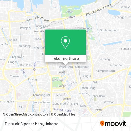 Pintu air 3 pasar baru map