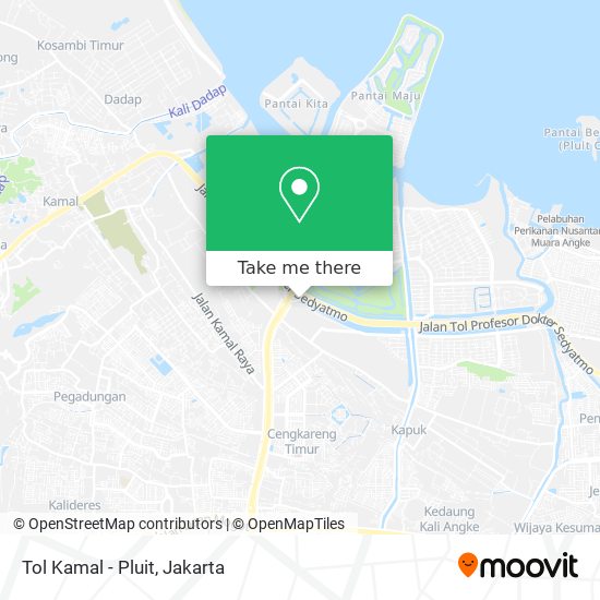 Tol Kamal - Pluit map