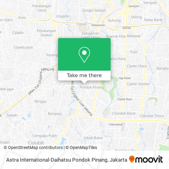 Astra International-Daihatsu Pondok Pinang map