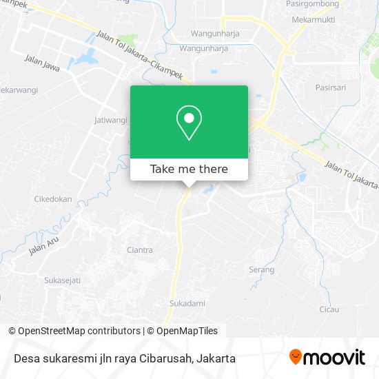 Desa sukaresmi jln raya Cibarusah map