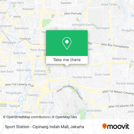Sport Station - Cipinang Indah Mall map