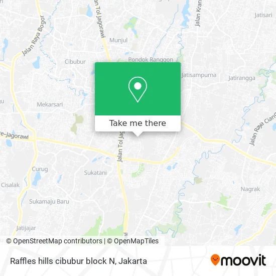 Raffles hills cibubur block N map