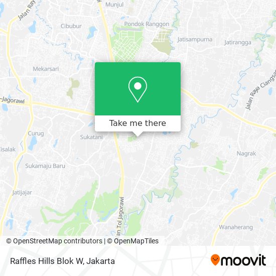 Raffles Hills Blok W map