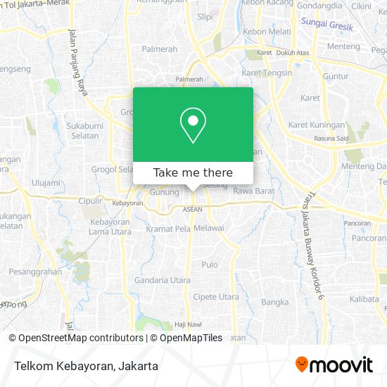 Telkom Kebayoran map