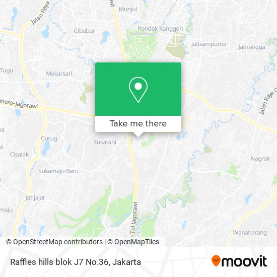Raffles hills blok J7 No.36 map