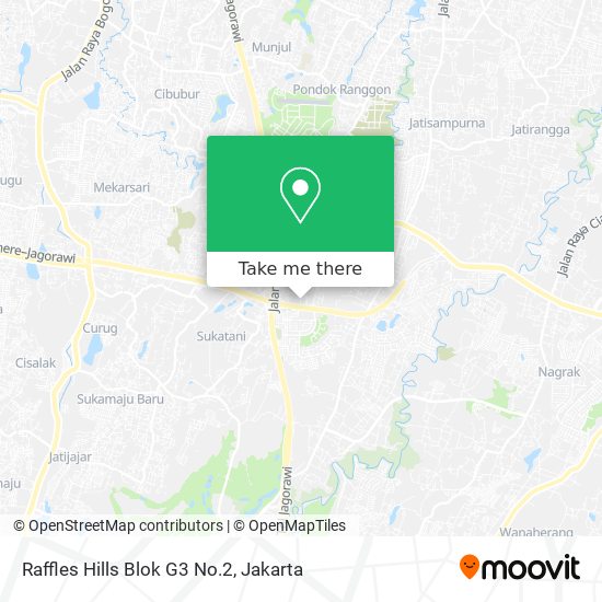 Raffles Hills Blok G3 No.2 map