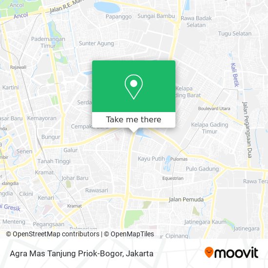 Agra Mas Tanjung Priok-Bogor map