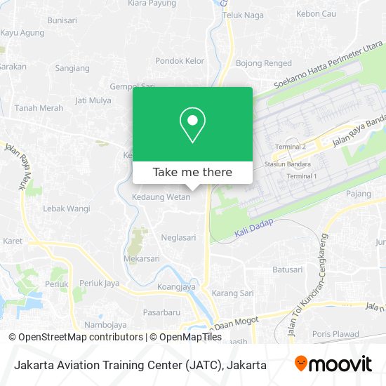 Jakarta Aviation Training Center (JATC) map