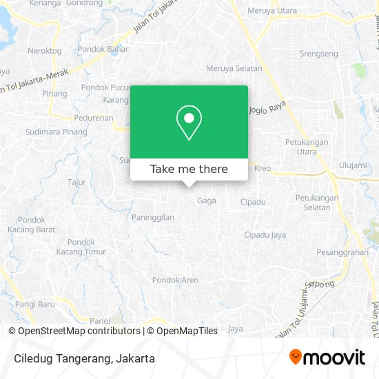 Ciledug Tangerang map