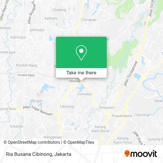Ria Busana Cibinong map