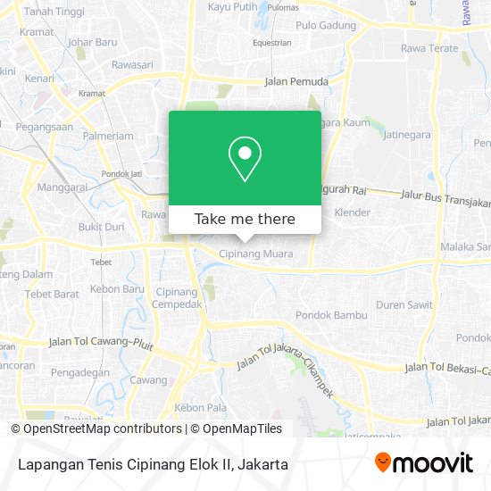 Lapangan Tenis Cipinang Elok II map