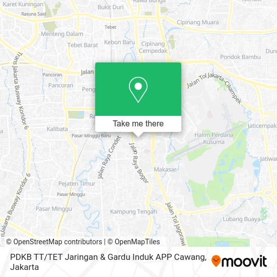 PDKB TT / TET Jaringan & Gardu Induk APP Cawang map