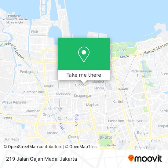 219 Jalan Gajah Mada map