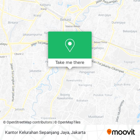 Kantor Kelurahan Sepanjang Jaya map