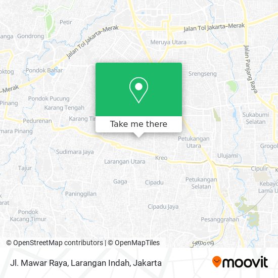 Jl. Mawar Raya, Larangan Indah map