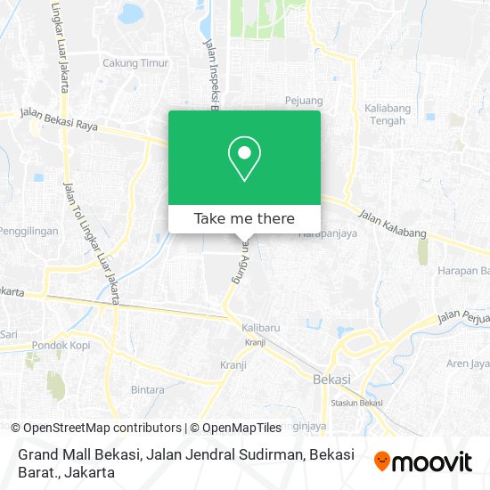 Grand Mall Bekasi, Jalan Jendral Sudirman, Bekasi Barat. map