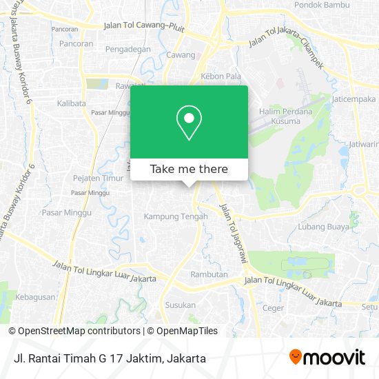 Jl. Rantai Timah G 17 Jaktim map