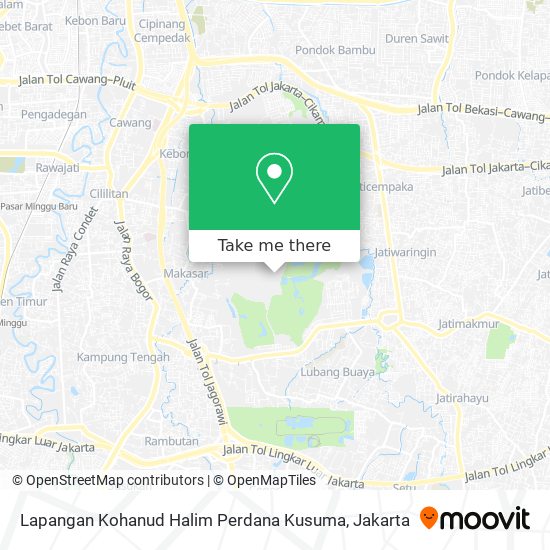 Lapangan Kohanud Halim Perdana Kusuma map