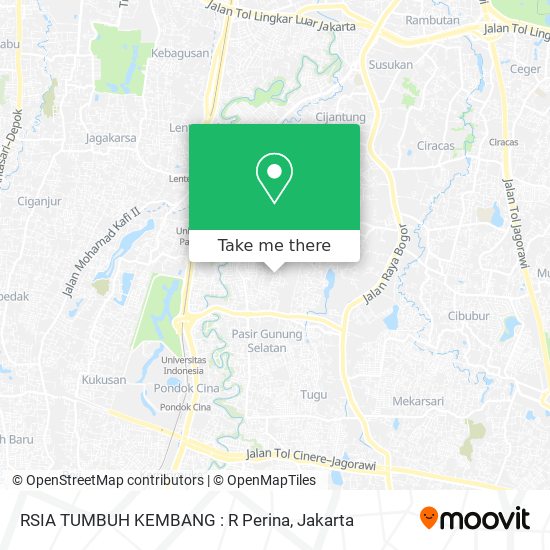 RSIA TUMBUH KEMBANG : R Perina map