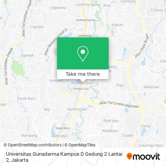 Universitas Gunadarma Kampus D Gedung 2 Lantai 2 map