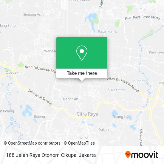 188 Jalan Raya Otonom Cikupa map